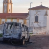 Así ha amanecido otro vehículo calcinado en las calles de Badajoz