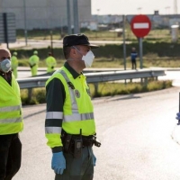 Sanciones a Guardias Civiles por utilizar mascarillas y guantes de protección