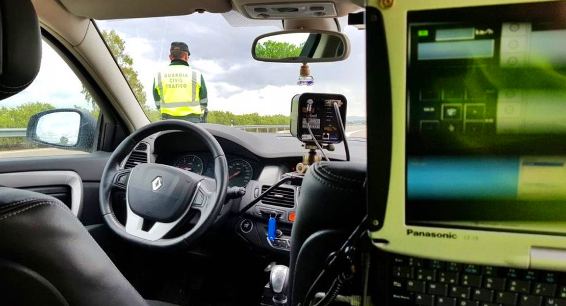 Interceptan a un turismo que circulaba a más de 200 km/h a la altura de Guareña