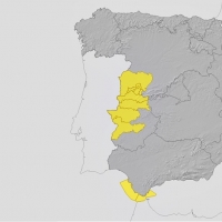 Aviso por tormentas y granizo en la mitad oeste de Extremadura