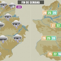 Lluvias y descenso térmico para el fin de semana en Extremadura