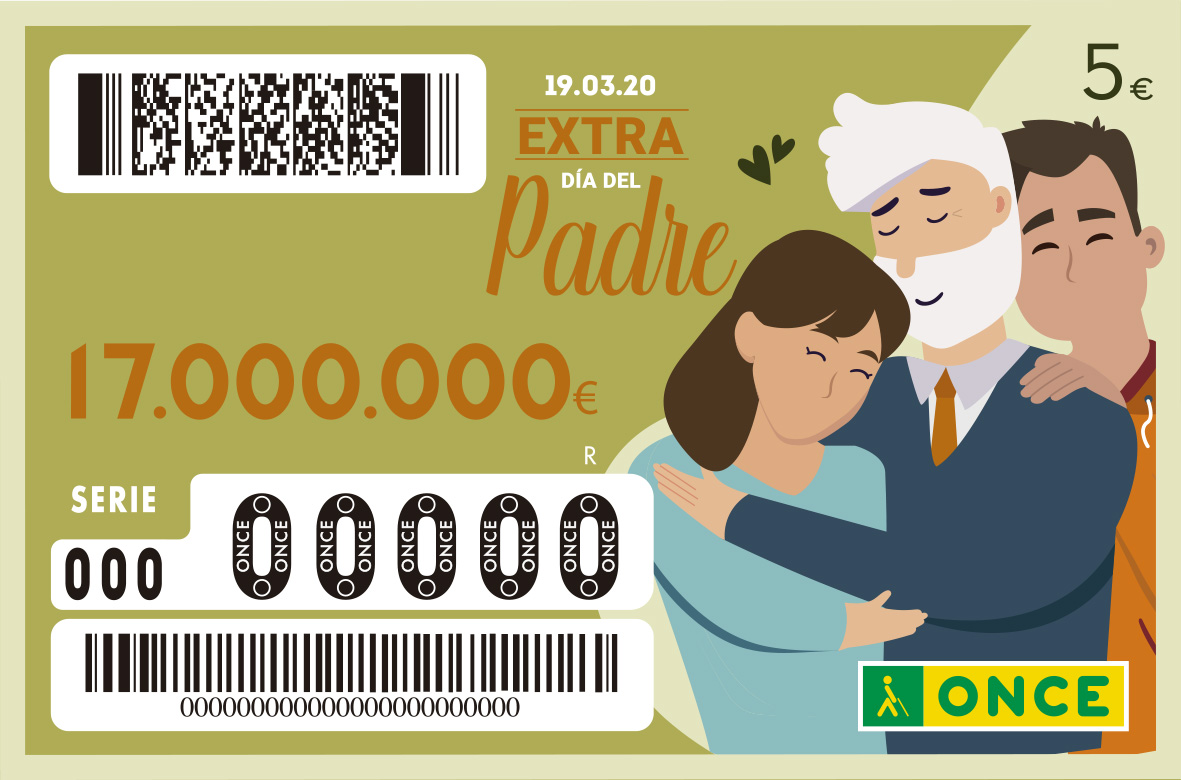 El sorteo Extraordinario del Día del Padre de la ONCE ya tiene fecha