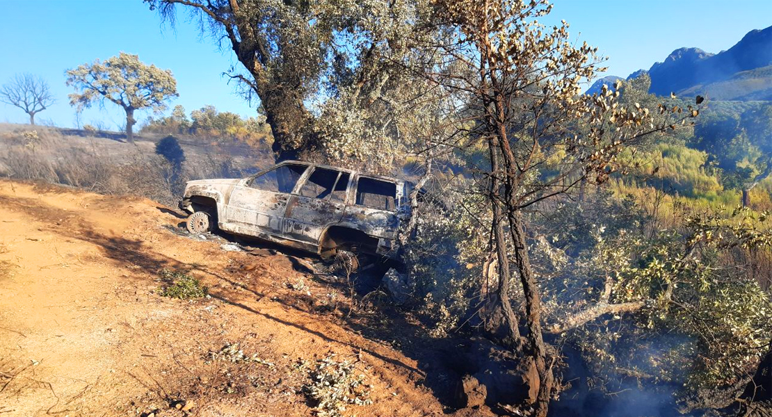 Estabilizado el incendio de Castañar de Ibor, pero continúa el riesgo de incendio en Extremadura