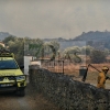 Imágenes que deja el grave incendio en la frontera con Portugal