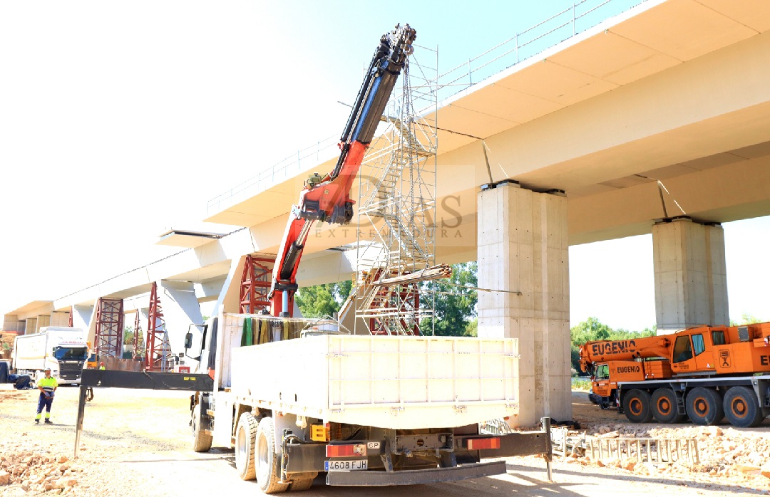 Así avanzan las obras del nuevo Puente en Badajoz