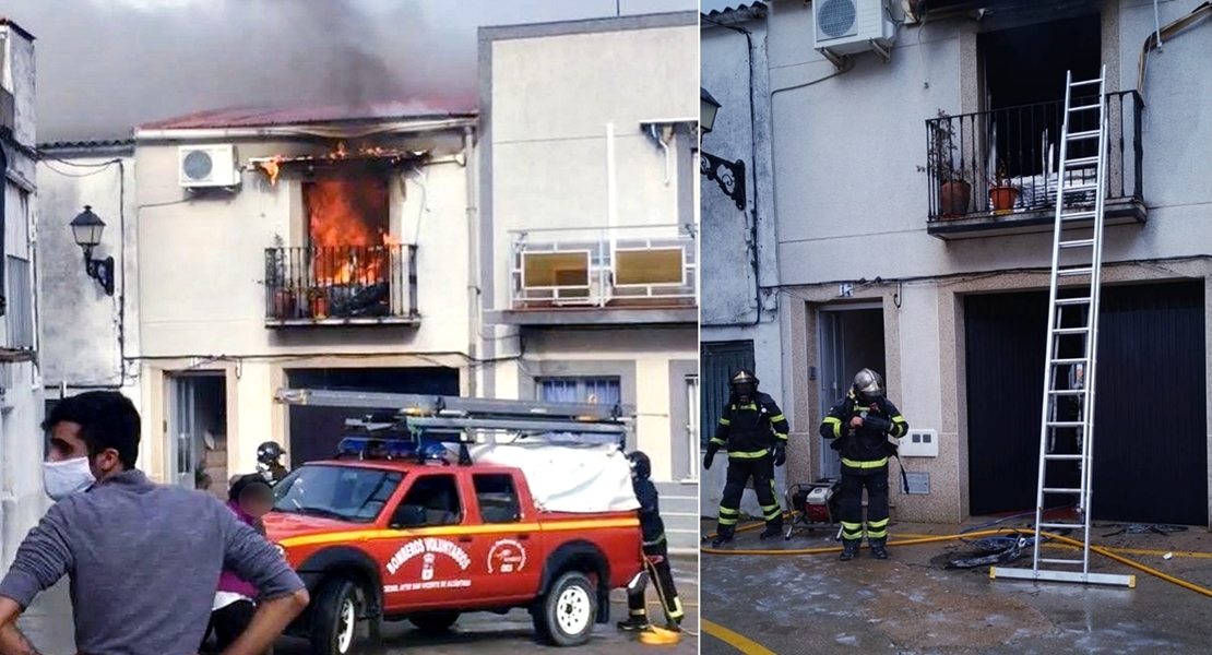 Un fallecido, accidente laboral, de tráfico e incendio esta mañana en Extremadura