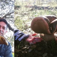 Un extremeño y sus hijos cogen un boletus de 1.100 gramos y más de 30 centímetros