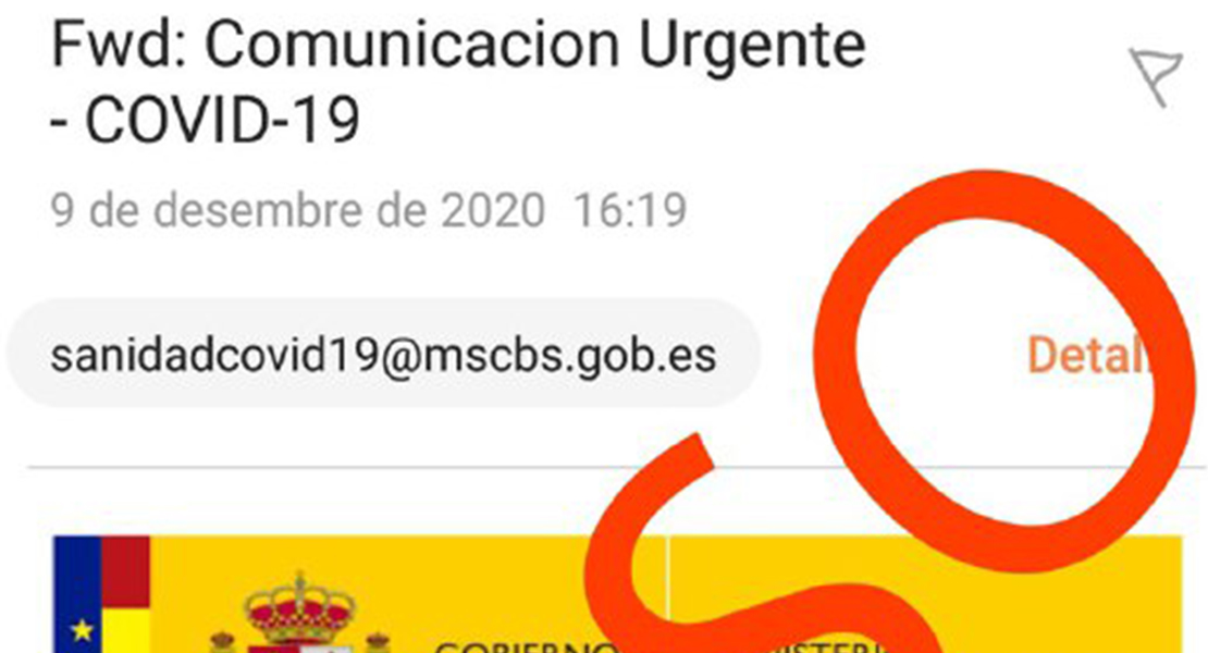 Si recibes un correo como este, &quot;no lo abras&quot;