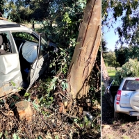 Rescatan a un hombre tras accidentarse en la BA-026