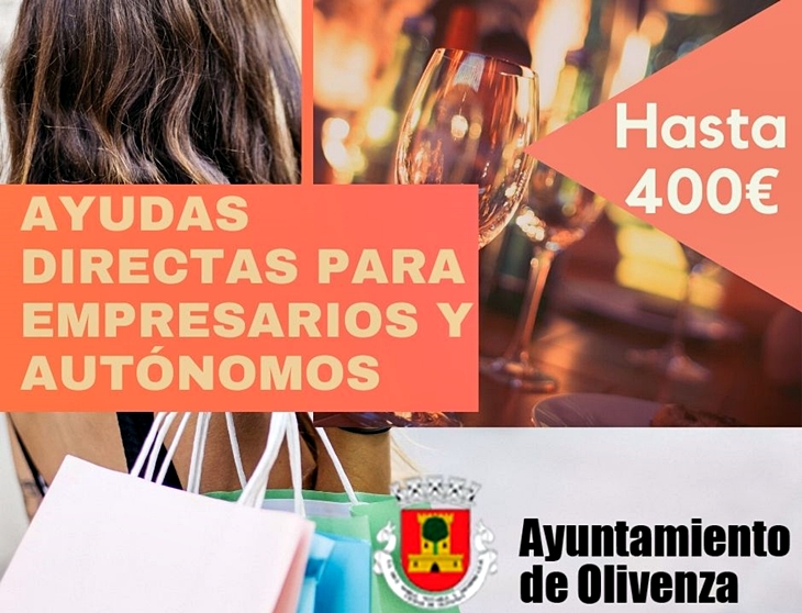 Hasta 400 euros para empresas de Olivenza afectadas por la Covid