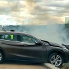 Colisión tráiler/coche en la autovía A5 (Badajoz)