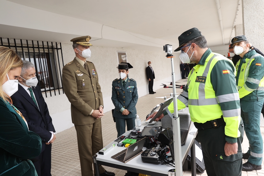 Valencia de Alcántara recibe con los brazos abiertos al Rey Felipe VI