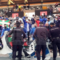 Gran ambiente dentro del Estadio Nuevo Vivero ante un partido decisivo