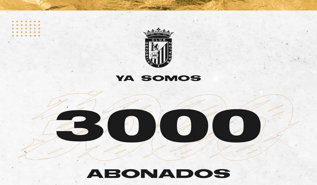 El CD. Badajoz supera ya los 3000 abonados en tan solo una semana