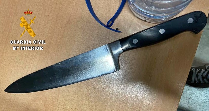 Un Guardia Civil fuera de servicio evita una agresión con un cuchillo en Don Benito