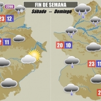 Fin de semana fresco y con chubascos intermitentes en Extremadura