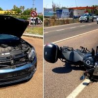 Accidente de tráfico en la N-432 a la salida de Badajoz