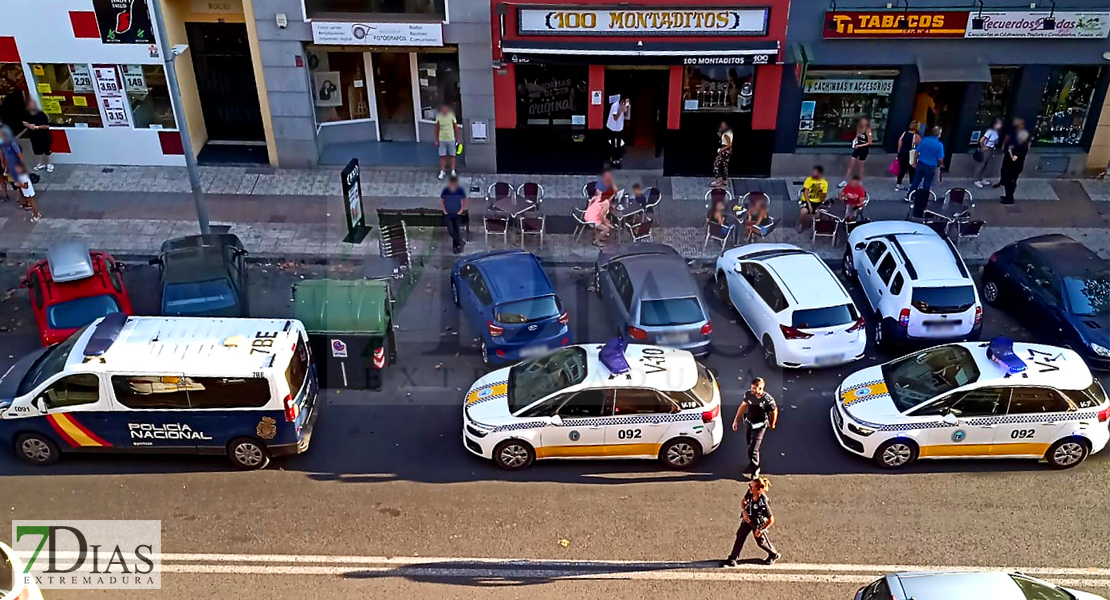 La Policía interviene en una riña en el barrio pacense de San Roque: hay varios detenidos