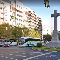 Corte de tráfico en parte de la avenida de España en Cáceres