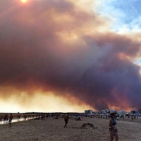 Grave incendio en el Algarve cerca de la frontera con España