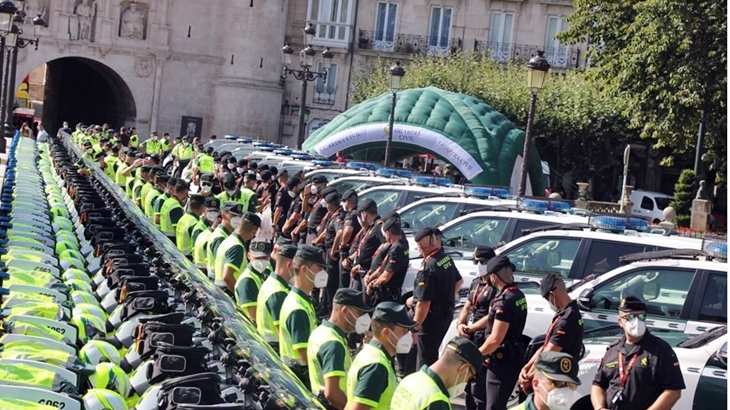 La Guardia Civil inicia el dispositivo de seguridad de la Vuelta ciclista a España 2021