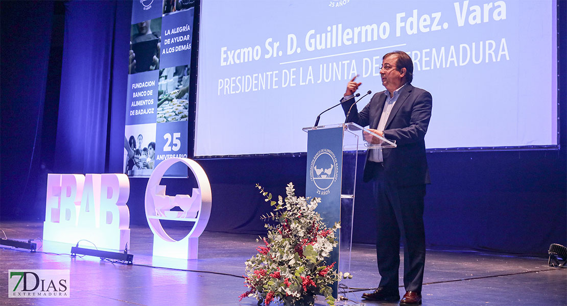 Imágenes que deja el acto del 25 aniversario del Banco de Alimentos de Badajoz