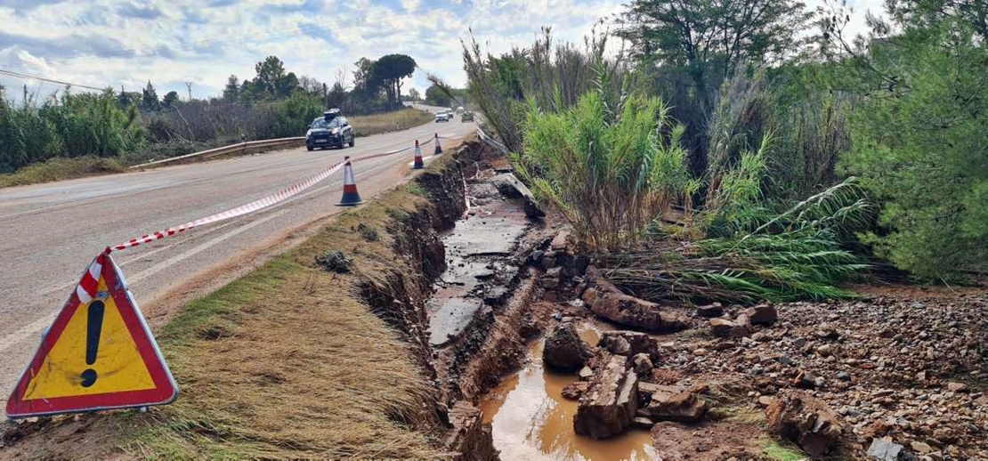 Reparación urgente de 6 carreteras afectadas por el último temporal en Extremadura