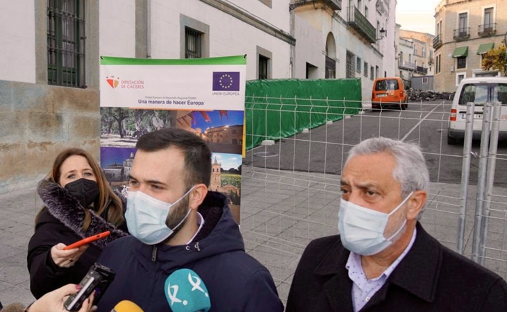 La calle Gran Vía en Cáceres se convertirá en plataforma única