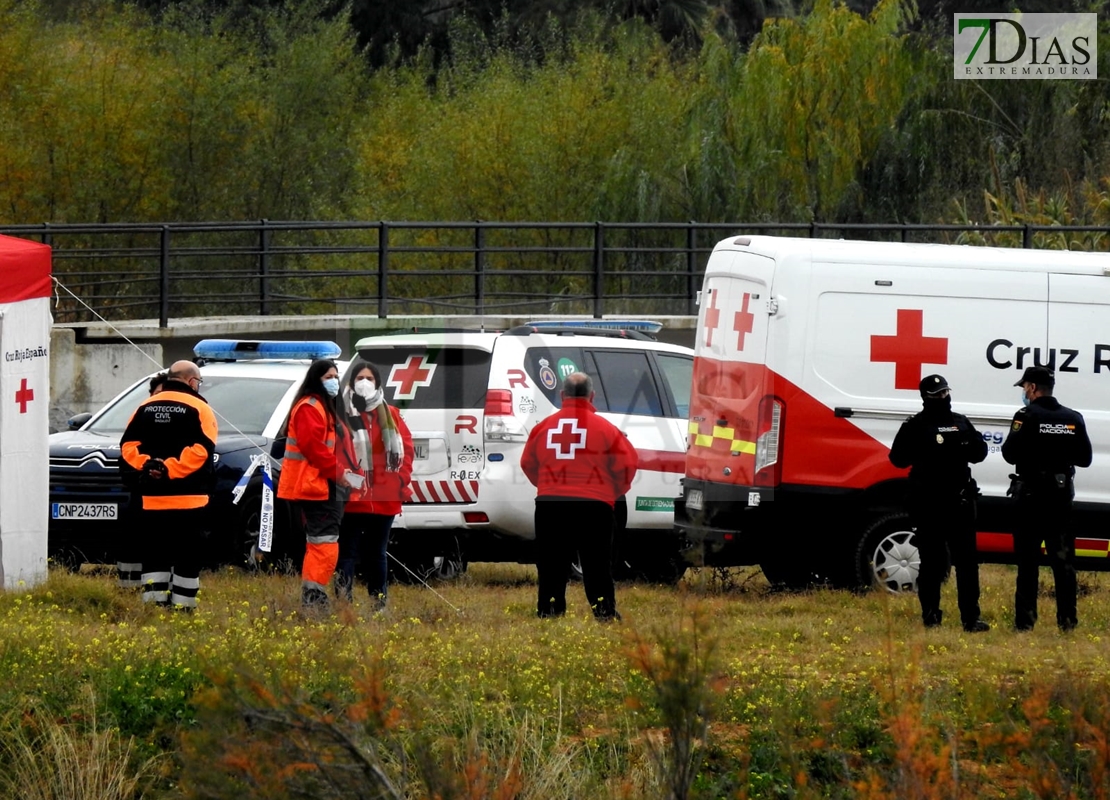 Imágenes del amplio dispositivo que busca a Pablo en el río Guadiana y sus inmediaciones