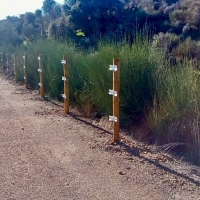 Investigado por hurtar 42 postes de madera de una vía verde extremeña