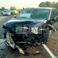 Choque frontal en la carretera de Alconchel a Olivenza