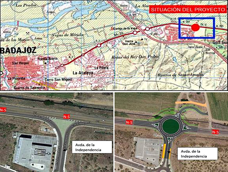 Aprobado el trazado para construir una nueva rotonda en Cerro Gordo (Badajoz)