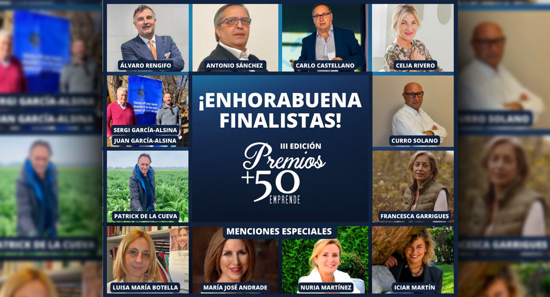 Dos extremeños finalistas de la III Edición de los Premios +50 Emprende