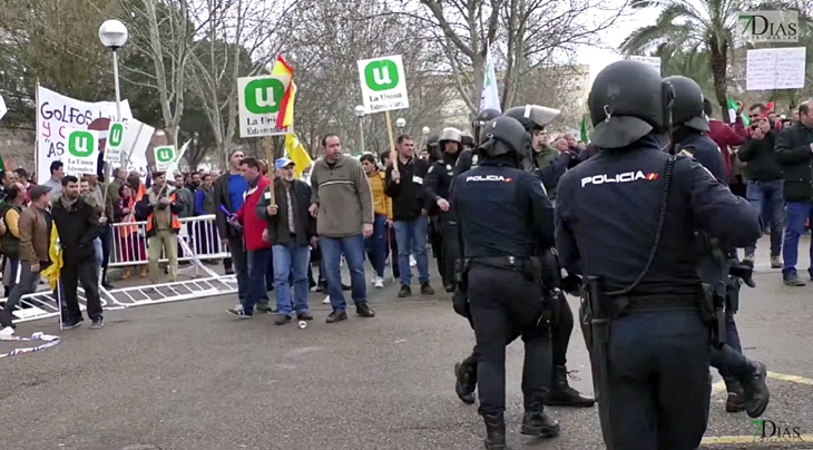 Nueva manifestación del campo extremeño en Agroexpo