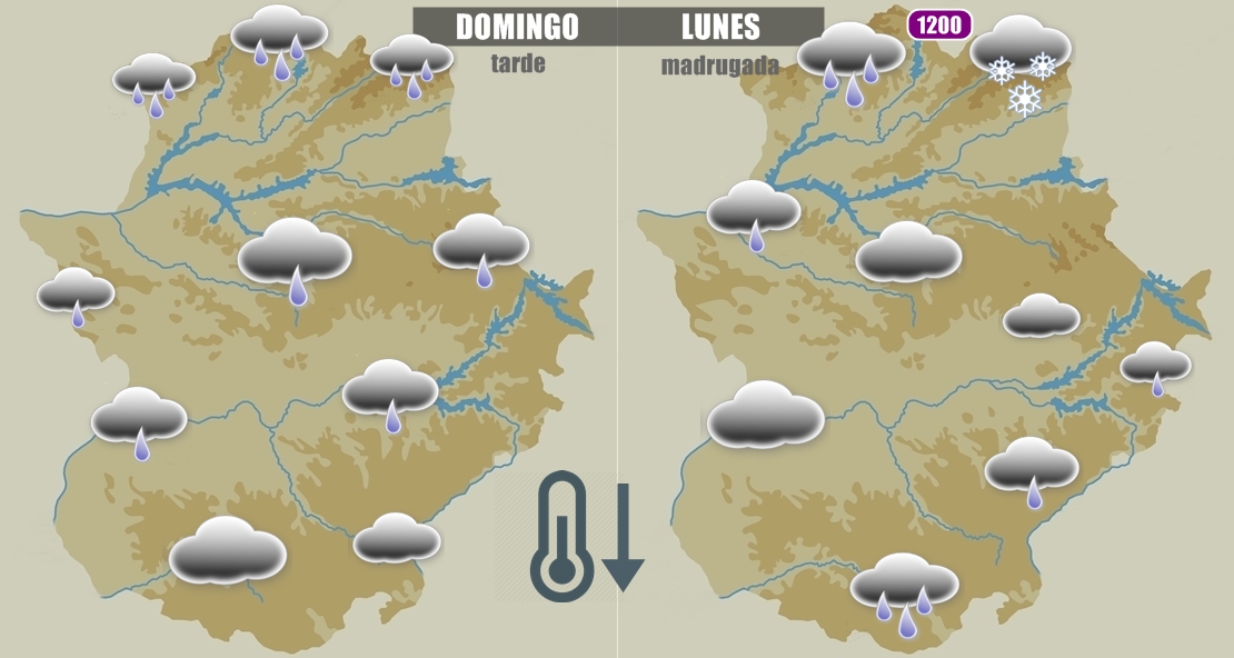 PRONÓSTICO: Por fin vuelve la lluvia a Extremadura