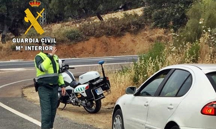 Control carreteras extremeñas: La Guardia Civil detecta 47 positivos en alcohol y drogas