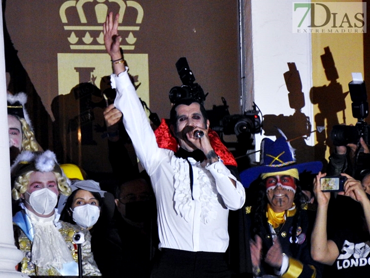 PREGÓN: Mario Vaquerizo abre el ansiado Carnaval de Badajoz 2022