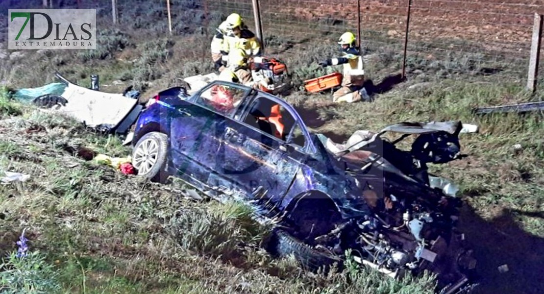 Grave accidente en la EX-309