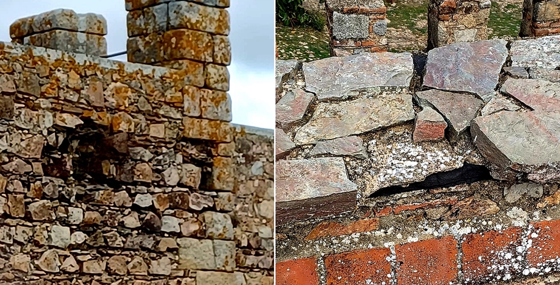 Denuncian el considerable deterioro del Castillo de Alburquerque