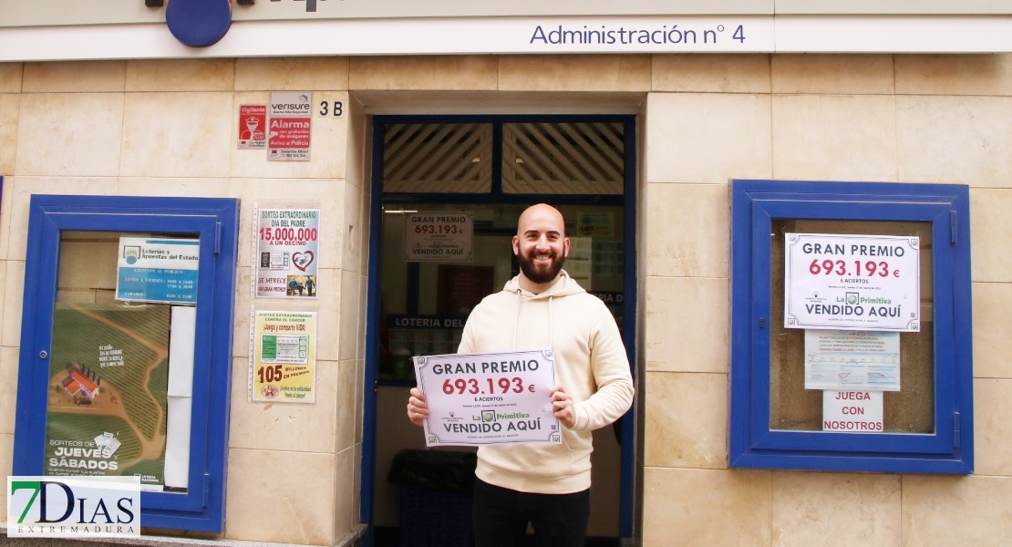 Caen cerca de 700.000 euros en Badajoz: “Aún no sabemos quien es el afortunado”