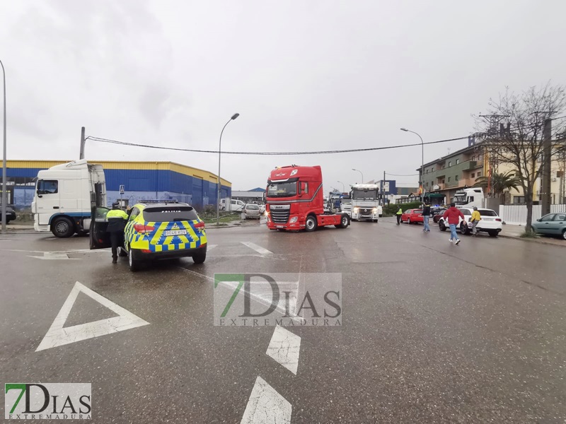 Cientos de transportistas toman las calles de Plasencia