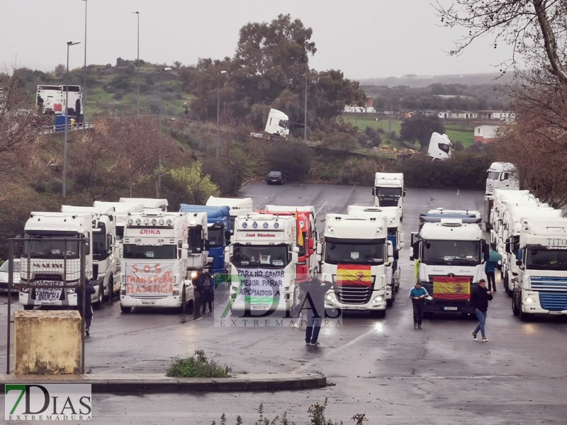 Cientos de transportistas toman las calles de Plasencia