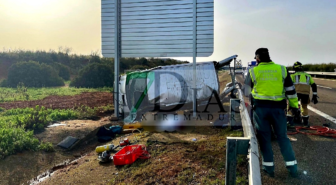 Un muerto y cuatro heridos en un trágico accidente en Almendralejo