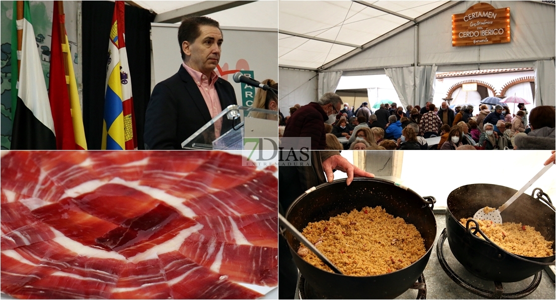 Queda inaugurado el 17º Certamen Gastronómico del Cerdo Ibérico de Barcarrota