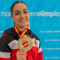 La extremeña Paola García se cuelga el oro en la Liga Nacional de Kárate