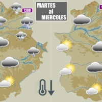 Las temperaturas bajarán 10 grados en Extremadura