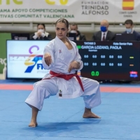 Paola García se estrena en la Liga Nacional de Karate junior