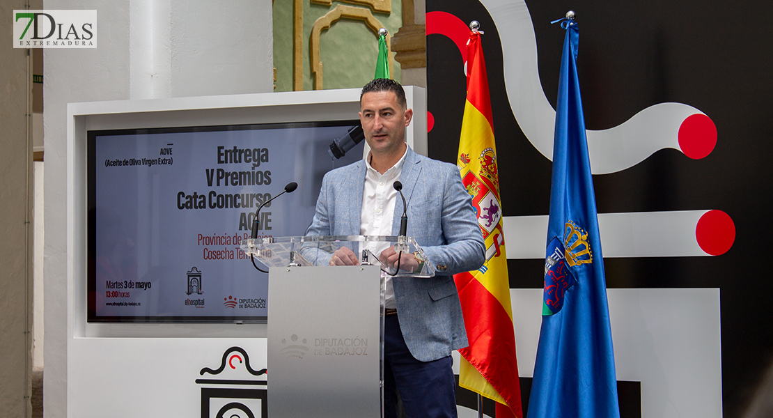 Entrega de premios de la V Edición de la Cata-Concurso de Aceites de Oliva Virgen Extra Provincia de Badajoz