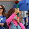 Manifestación de los sindicatos: &quot;A quien le importa el funcionario a quien le importa nuestro salario&quot;