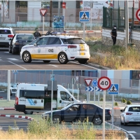 La Policía Local interviene en un accidente de tráfico en el polígono El Nevero de Badajoz